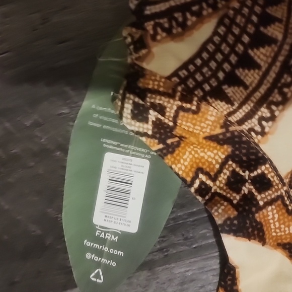 FARM RIO SAND YAWANAWA BANANA BLOUSE SIZE S - Picture 4 of 6